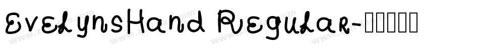 EvelynsHand Regular字体转换